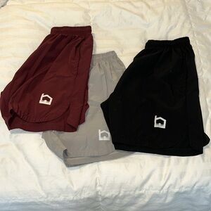 3 Pack Mens Gym Shorts